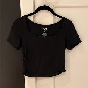 SO Women's Black Crop Top